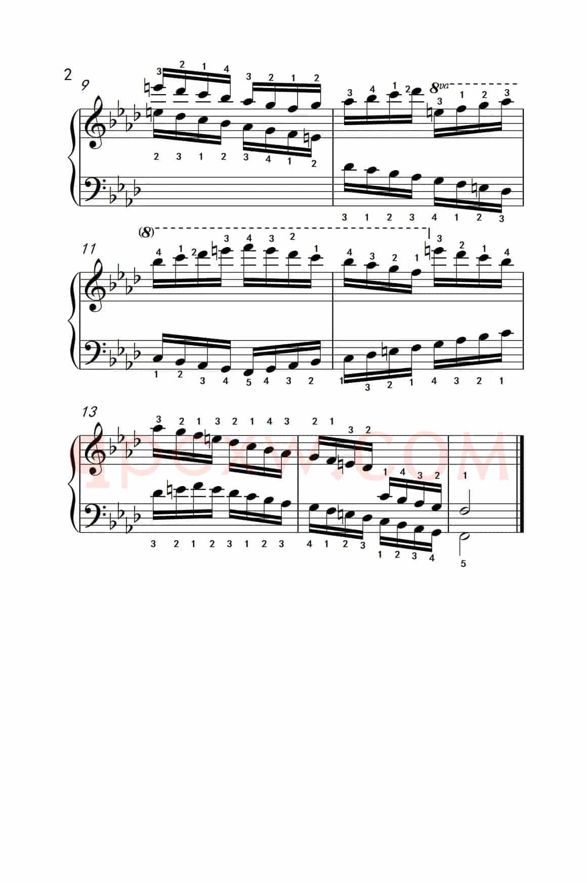 第九级18.f和声小调音阶（中央音乐学院 钢琴（业余）考级教程 7-9级）
