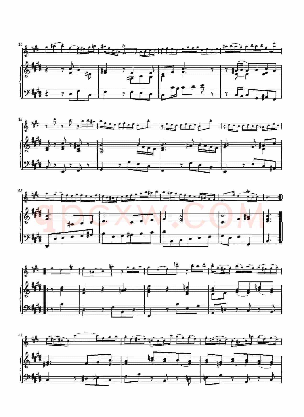 Allegro Assai（BWV1035 ）