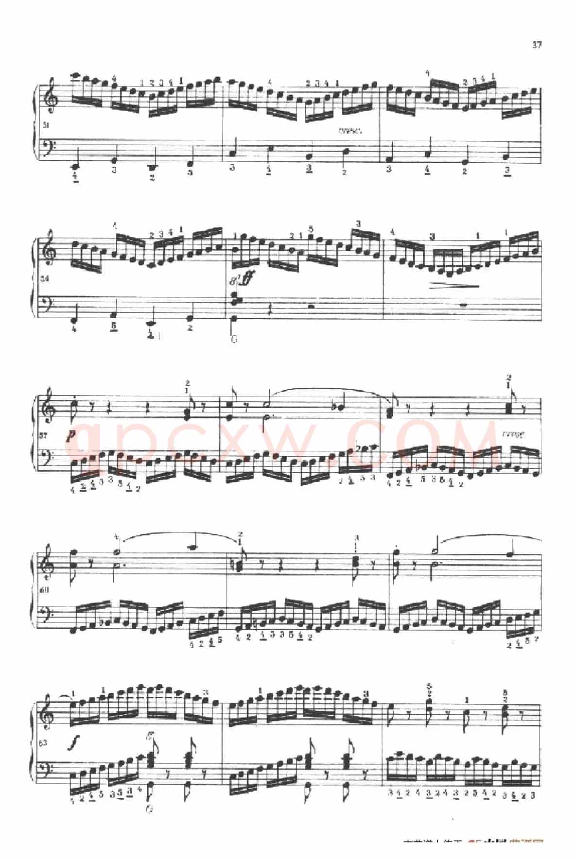 《车尔尼手风琴练习曲集》第Ⅱ册（第15——17首）