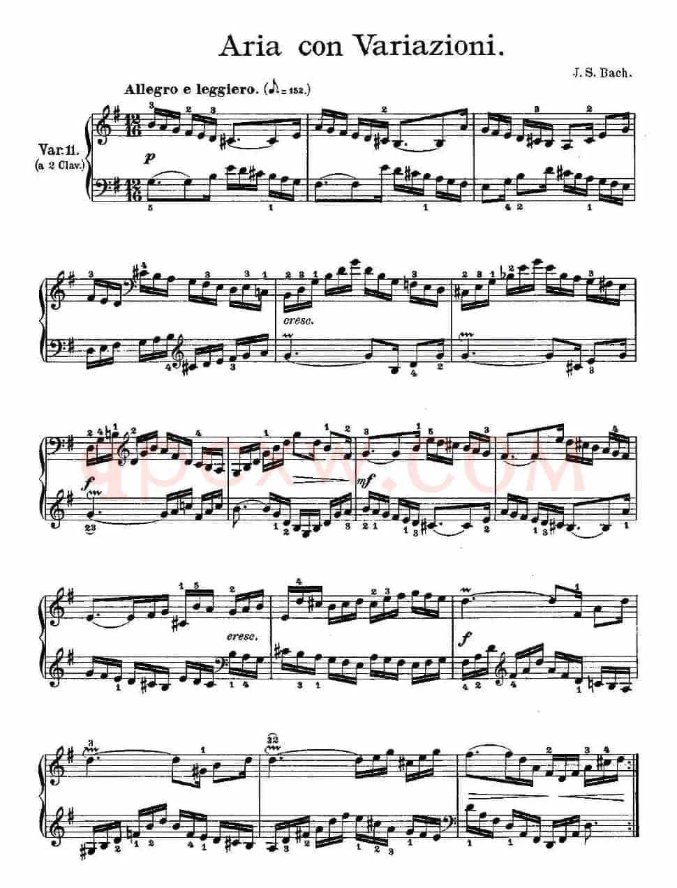 Aria con Variazioni 之11