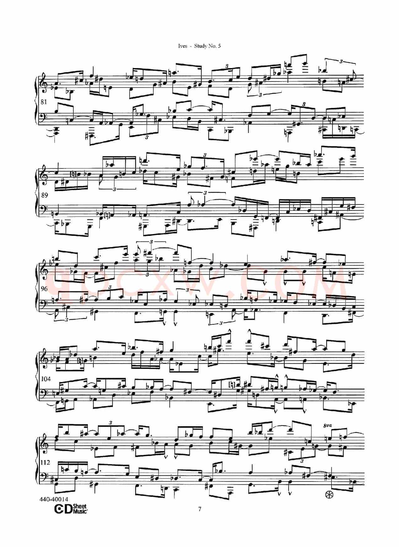 Study No.5（第五号练习曲）