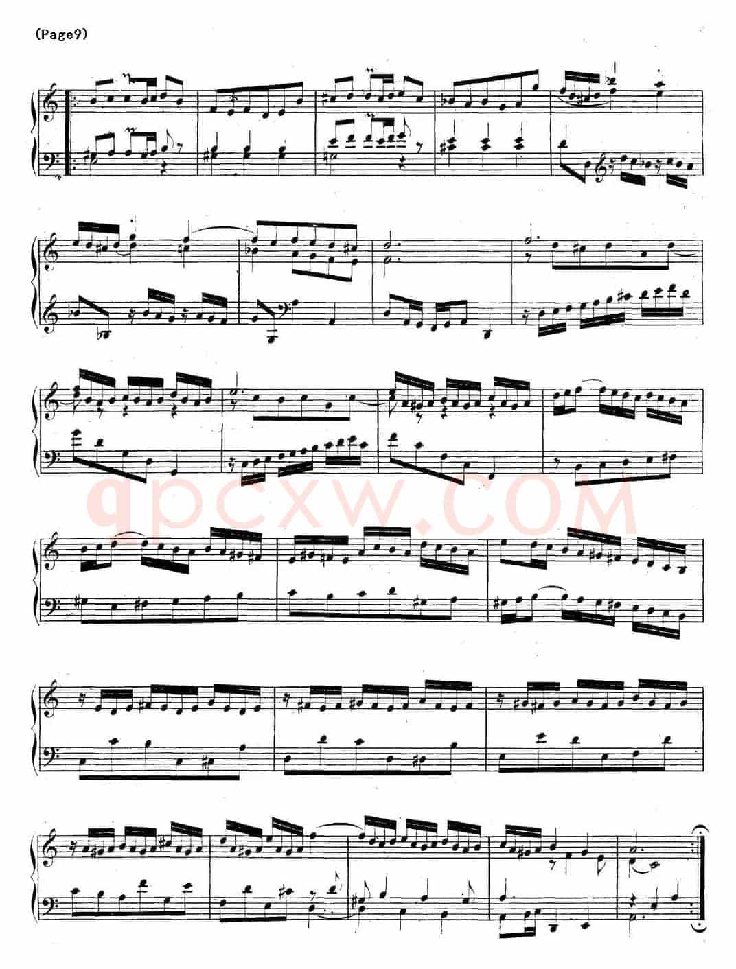 帕蒂塔6首德国组曲（No.3 a小调 巴赫 Partita a Minor BWV 827）