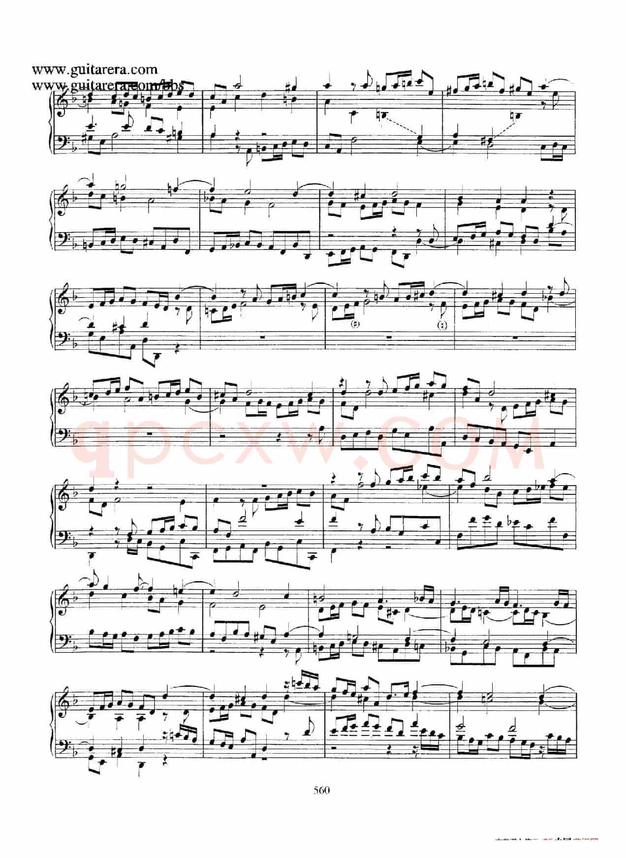 Toccata BWV 913（7首托卡塔·No.4.d小调）