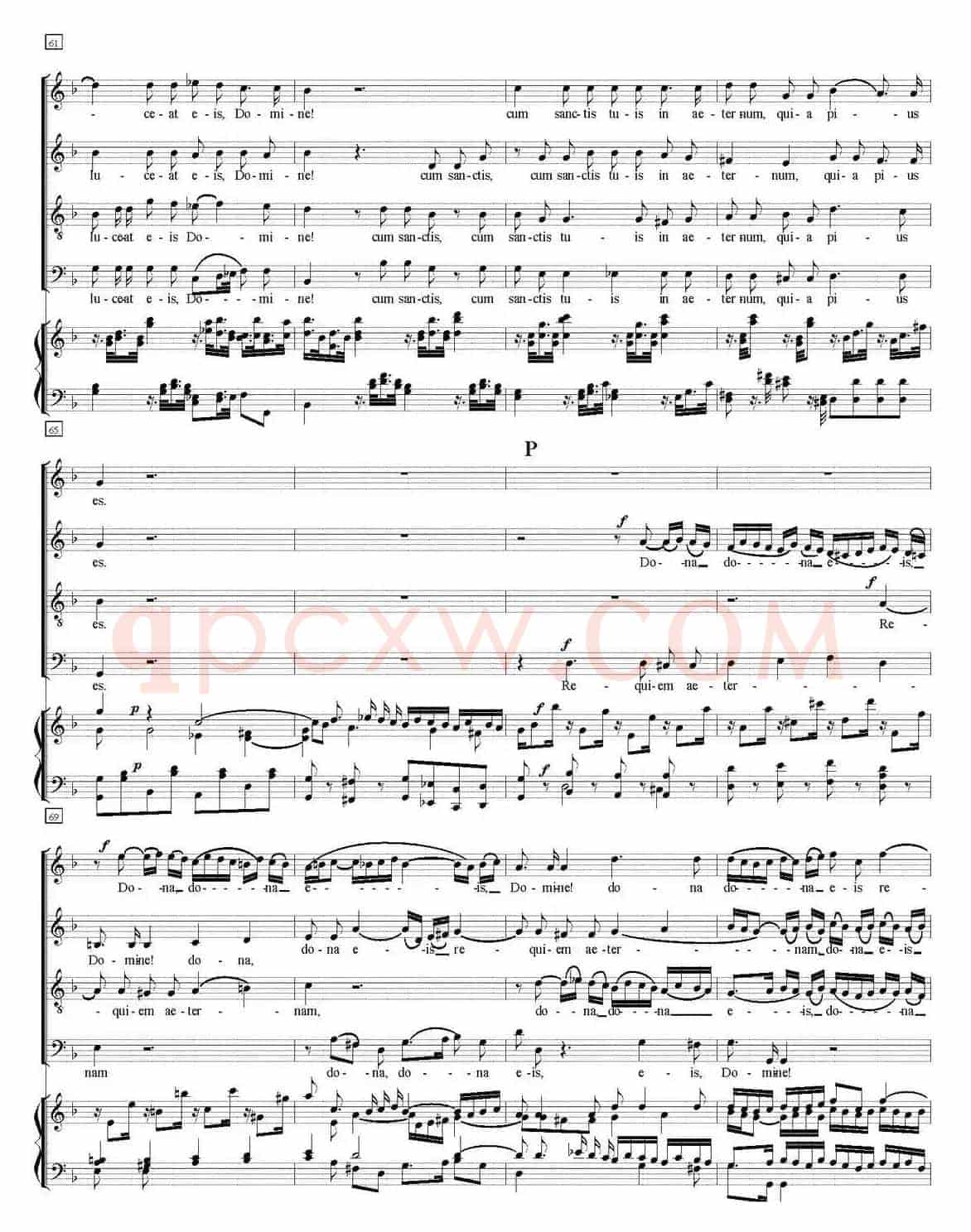 N°12 Agnus Dei（萨克斯四重奏+钢琴伴奏）