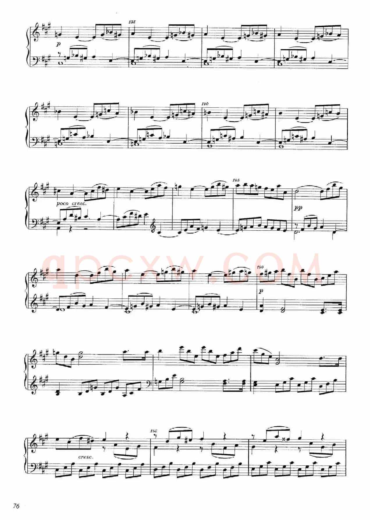 A大调钢琴大奏鸣曲（Grobe Sonate in A Major WWV 26）