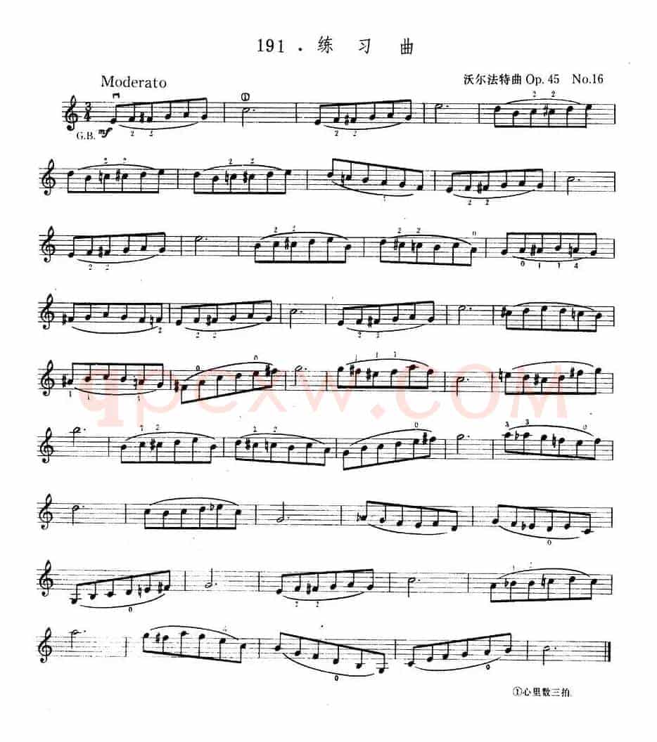 沃尔法特Op45 No16 练习曲
