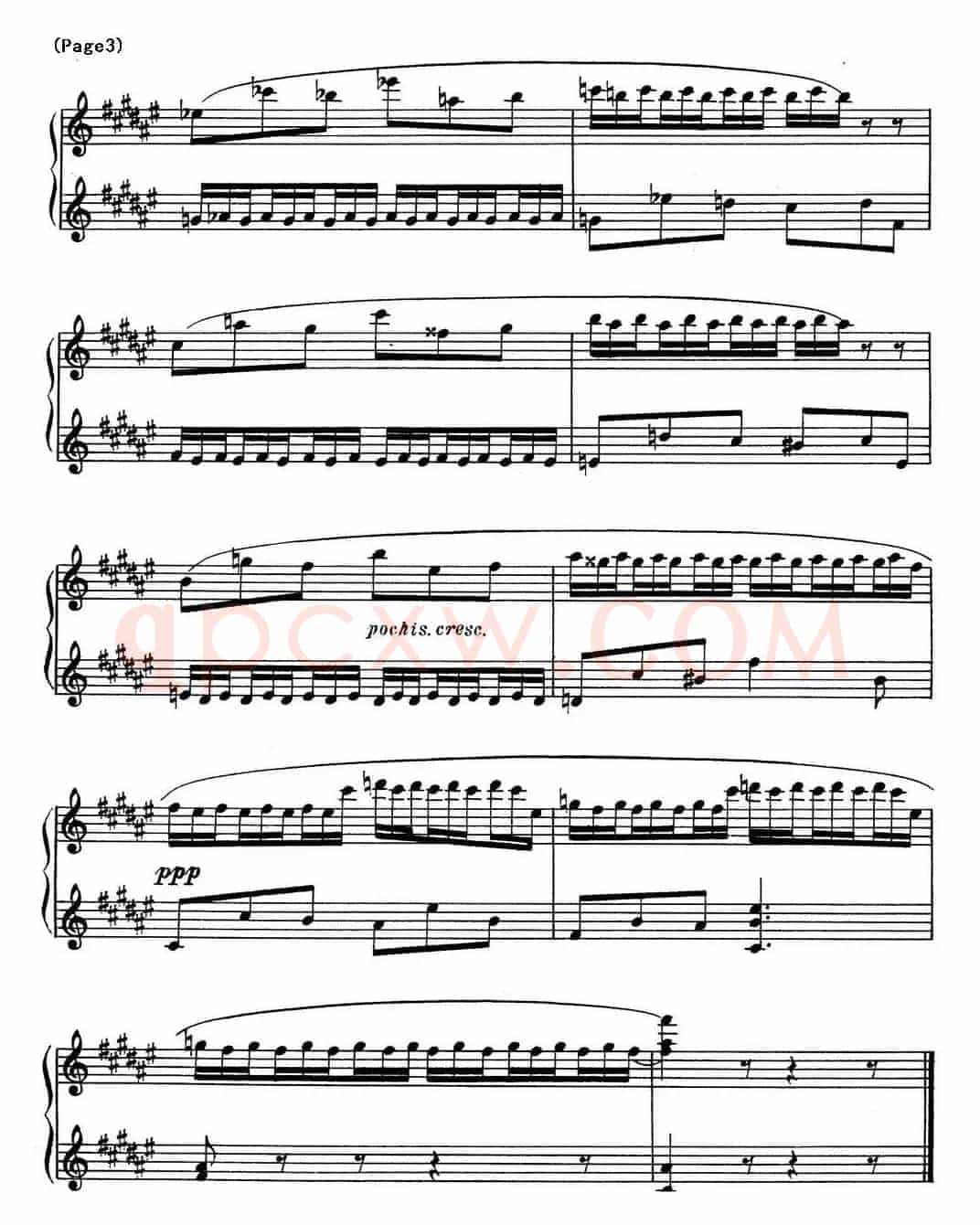 斯克里亚宾8首钢琴练习曲 Op42(No.3 Alexander Scriabin Etudes)