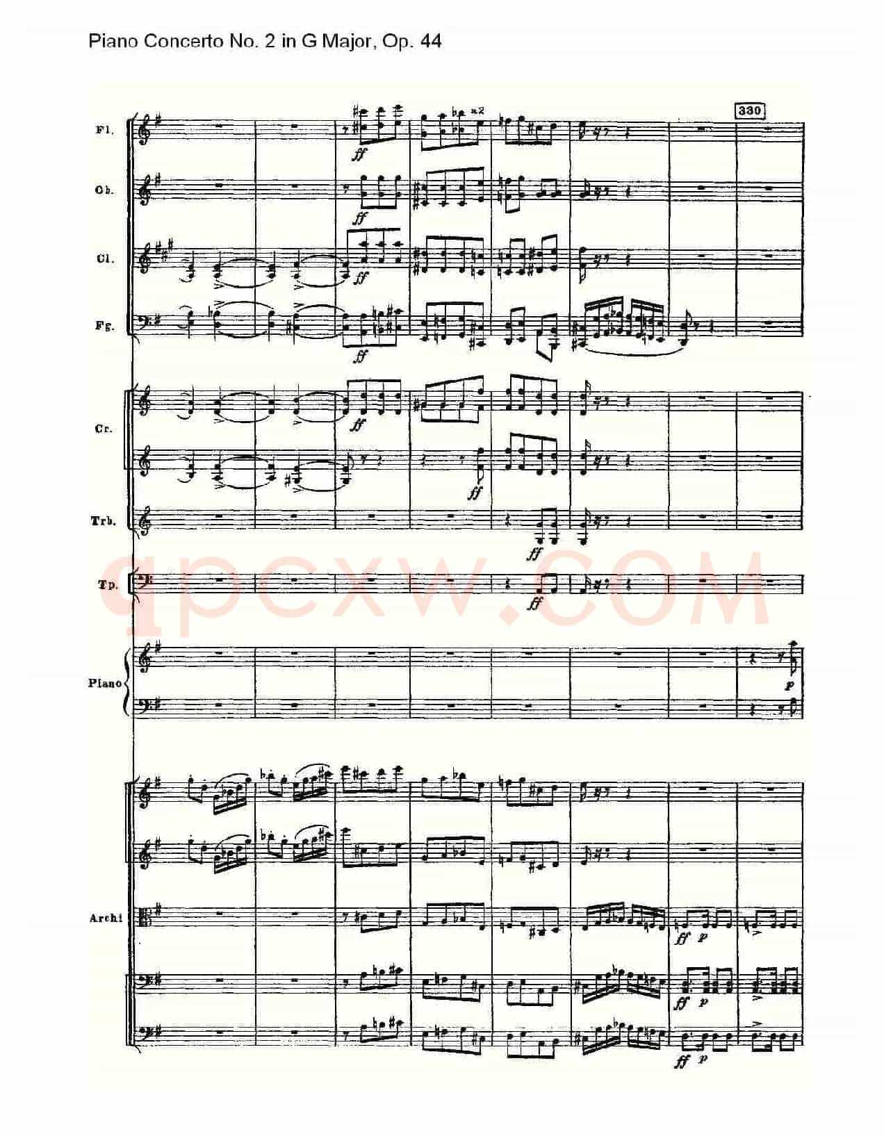 G大调第二钢琴协奏曲, Op.44第三乐章（二）