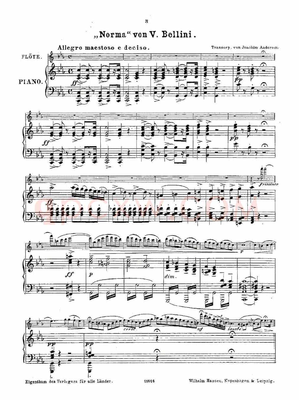 Opern-Transcriptionen.Op.45-2（长笛+钢琴伴奏）