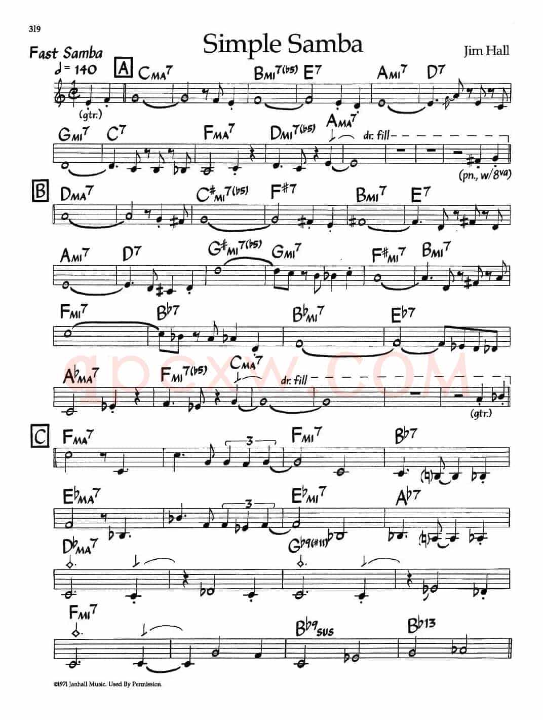 Simple Samba（爵士钢琴曲）