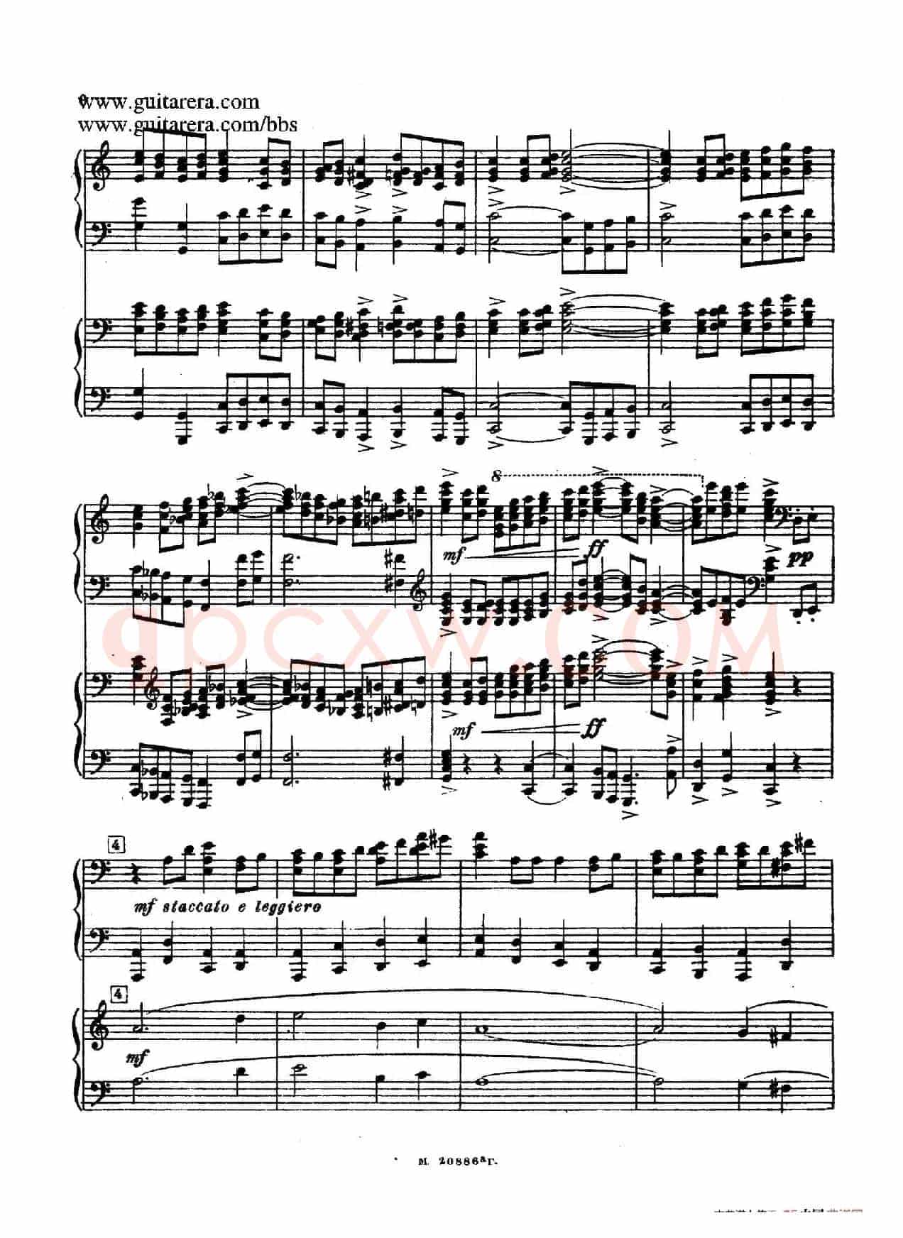 第二双钢琴组曲 Suite for Two Pianos No.2 Op.17(1. 引子 Introduction)