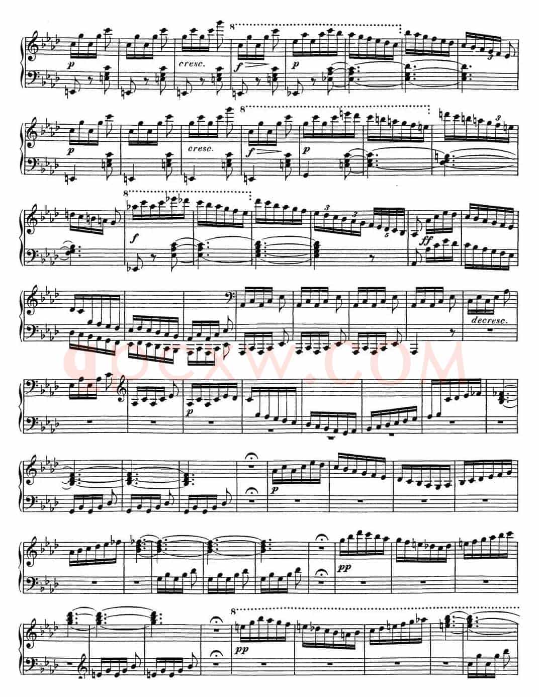 舒伯特降f小调即兴曲D.935，Op.142（NO.4）