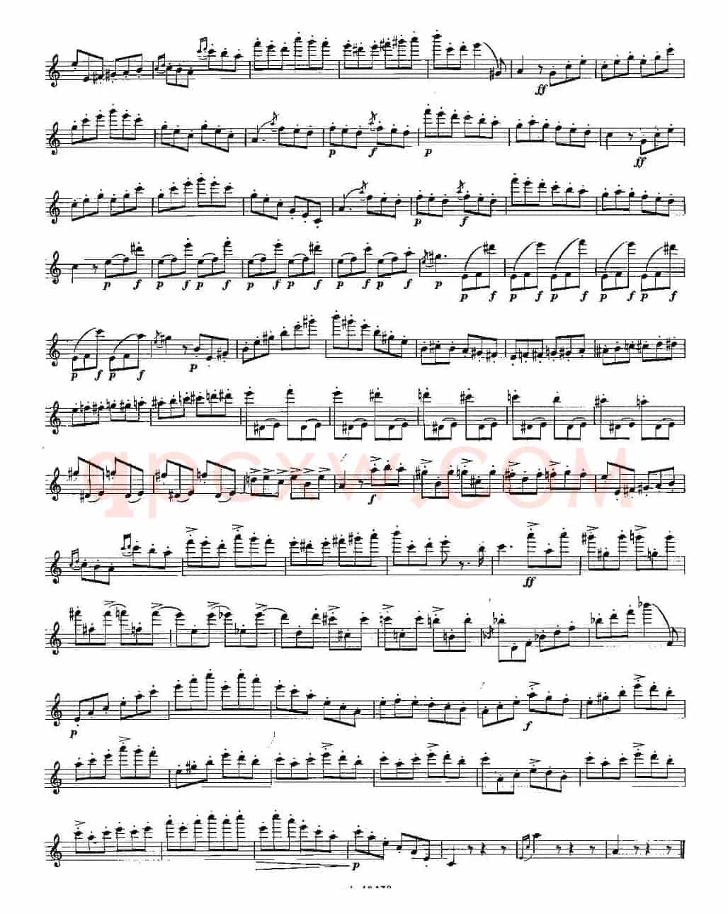 基于维尼亚夫斯基练习曲的10首长笛练习曲之7（Moyse - 10 Studies After Wieniawski）