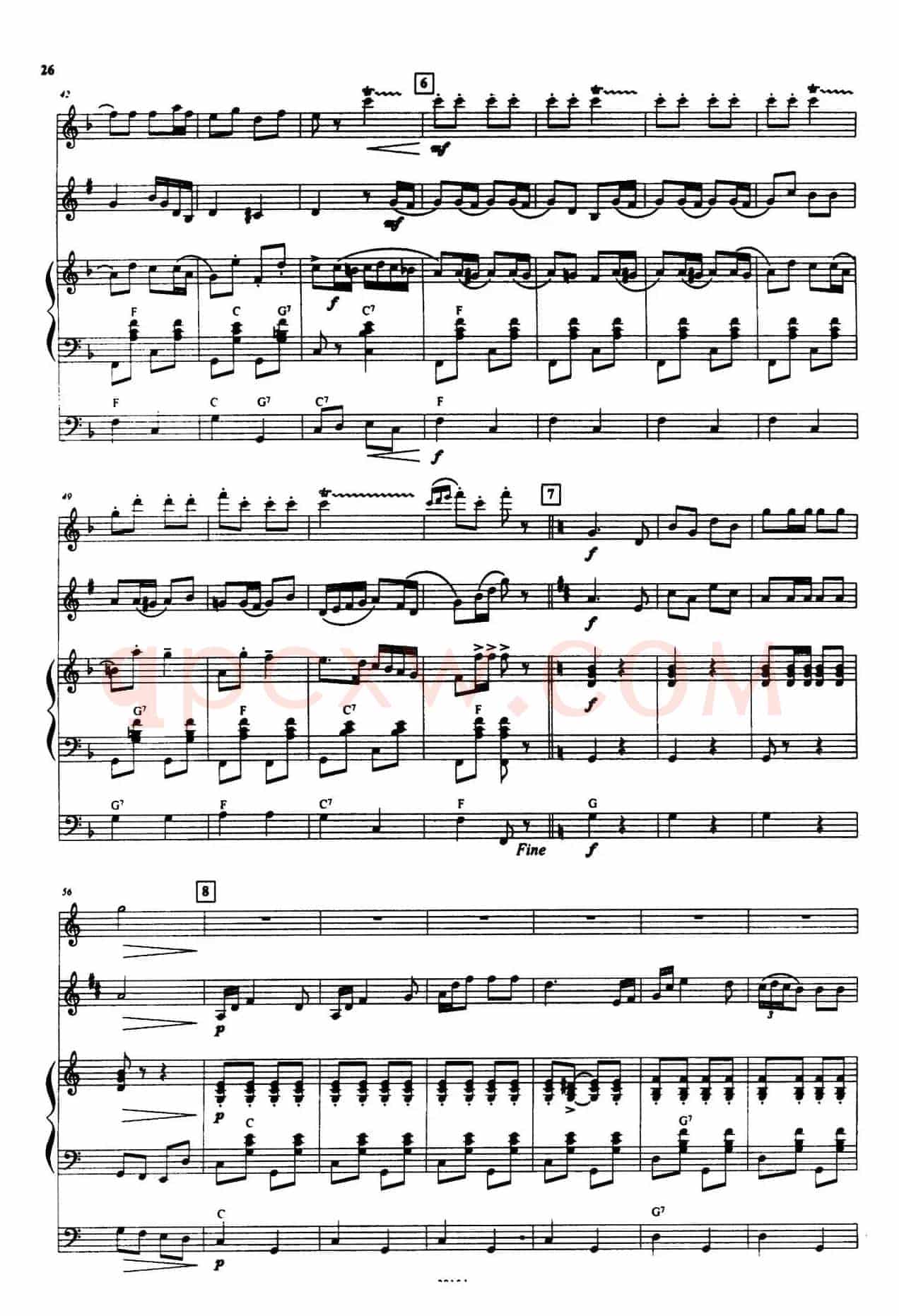 拉德斯基进行曲（手风琴小提琴单簧管三重奏）