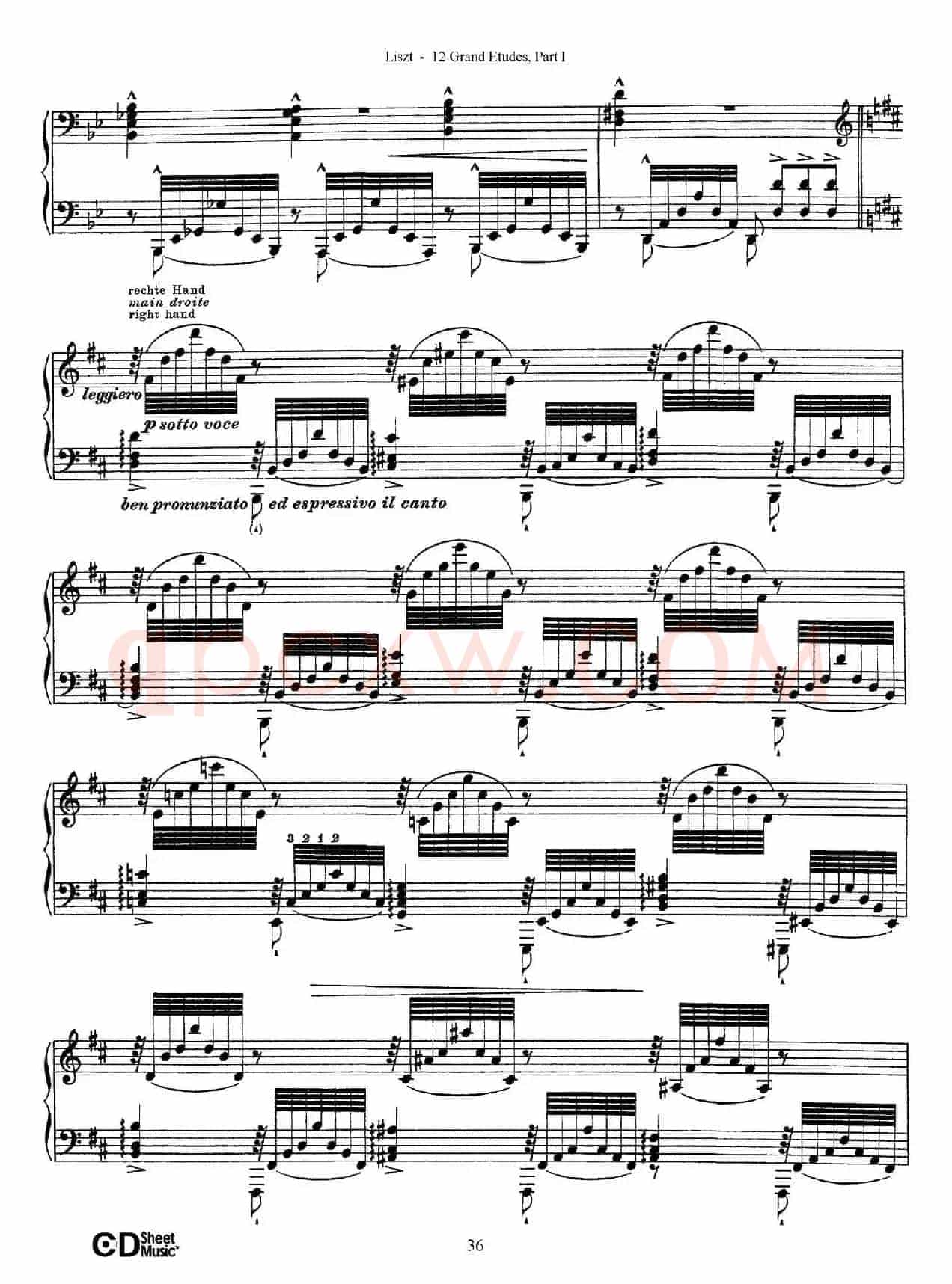 12 Grand Etudes S.137（12首华丽的练习曲·6）