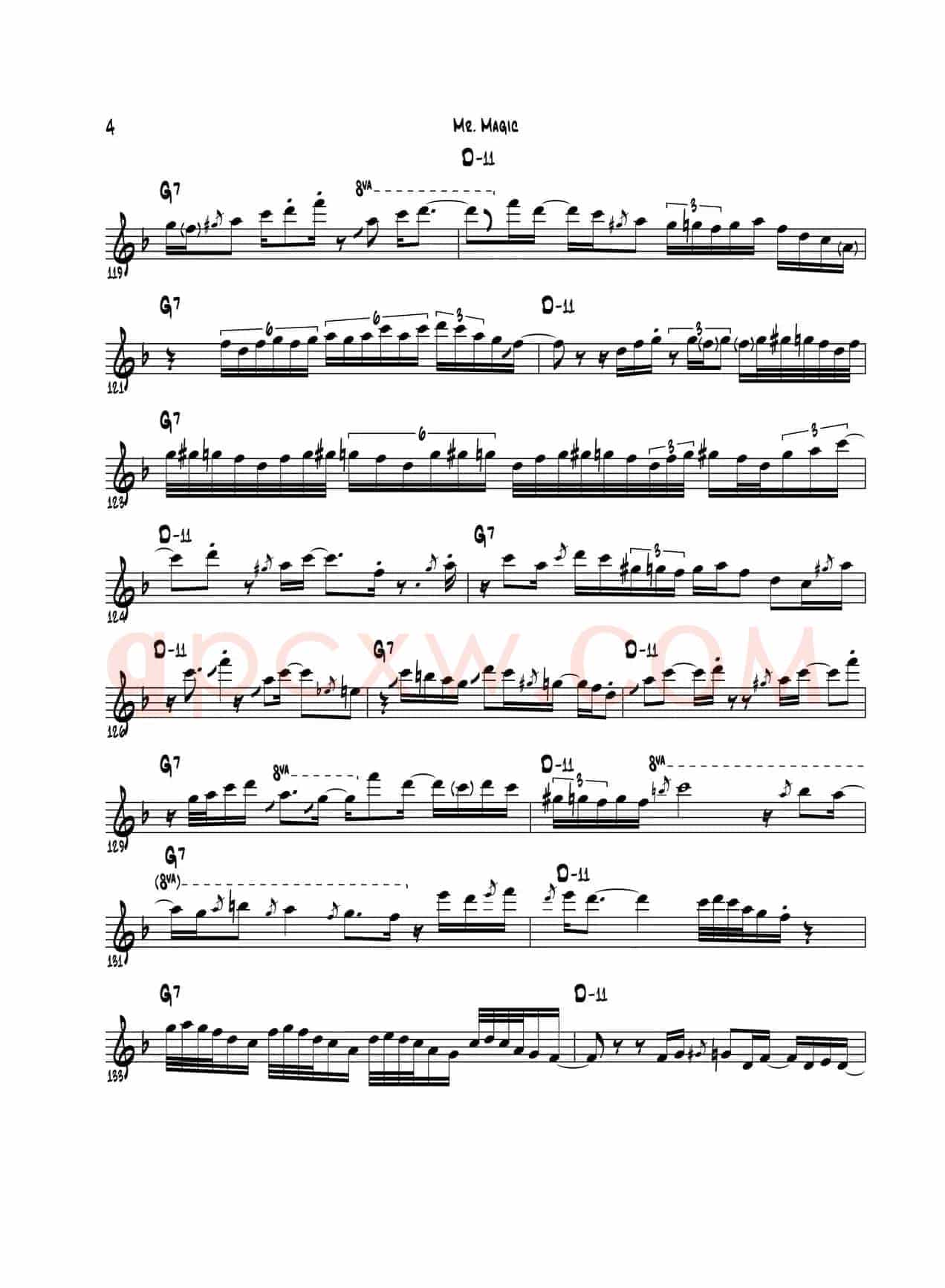 Mr Magic（次中音萨克斯）