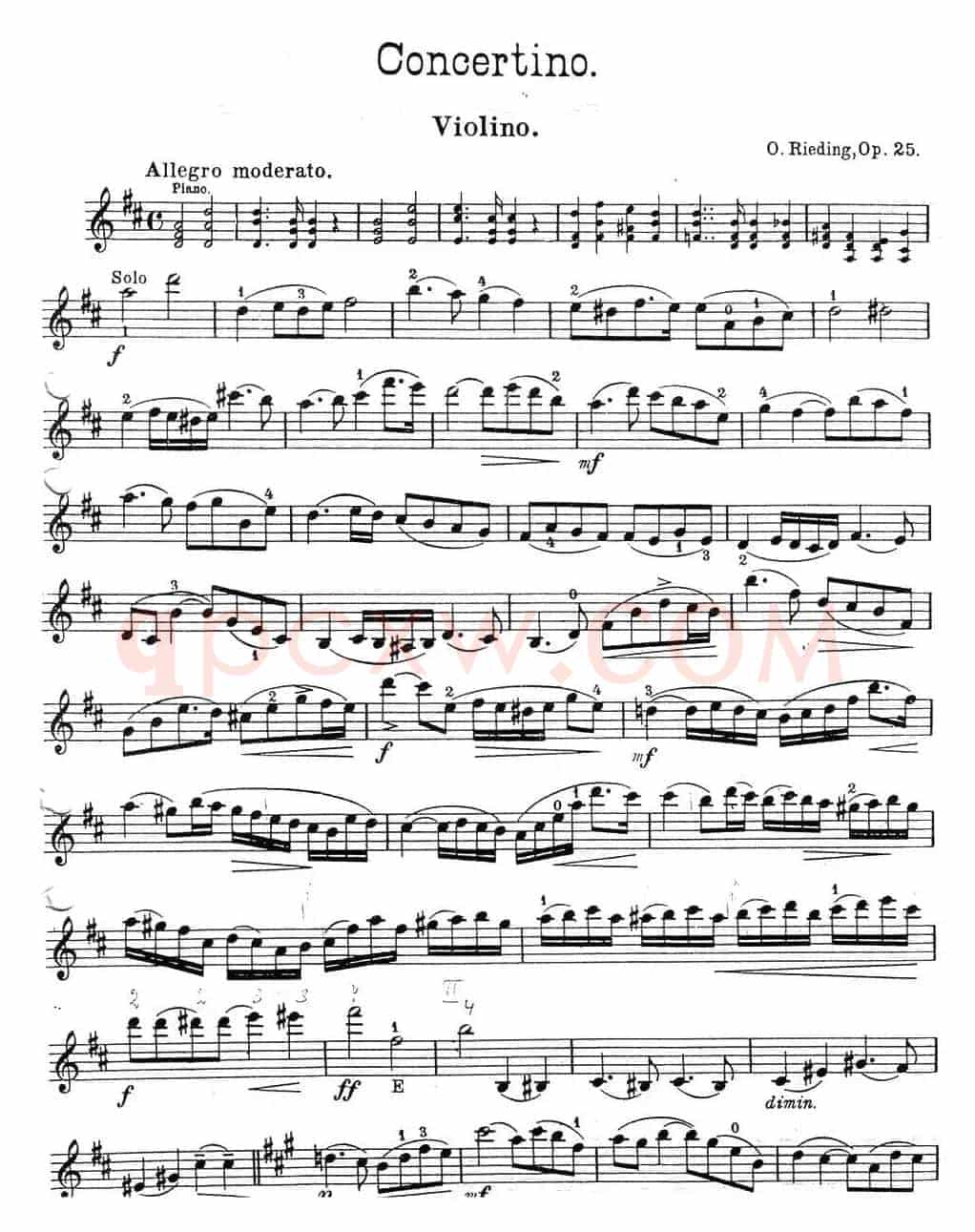 Concertino（O. Rieding,Op.25）