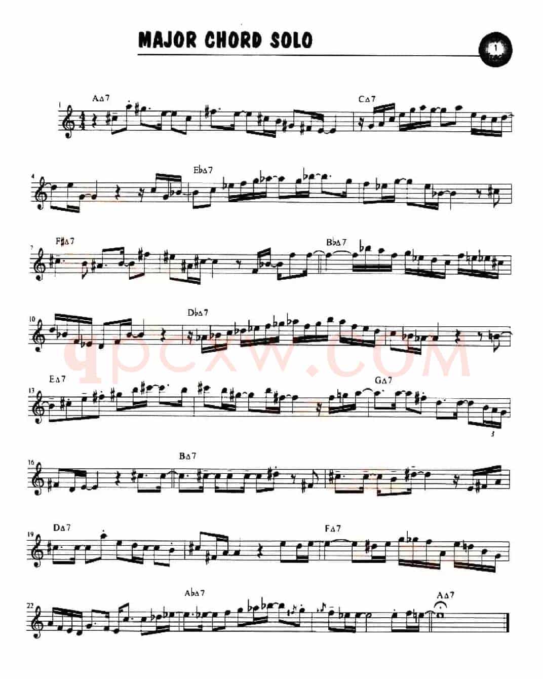 MAJOR CHORD SOLO