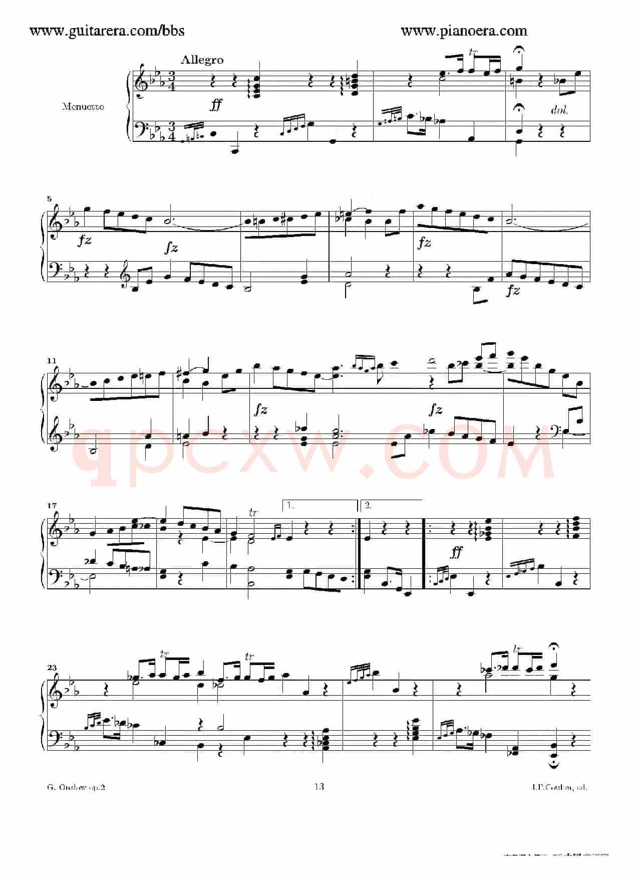 Grande Piano Sonata in c Minor Op.2(c小调华丽钢琴奏鸣曲·第二乐章)
