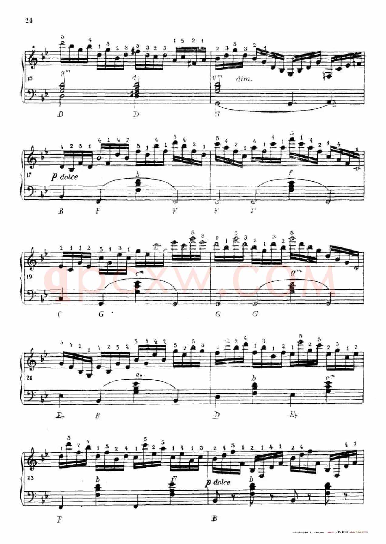 《车尔尼手风琴练习曲集》第Ⅳ册（第3——5首）