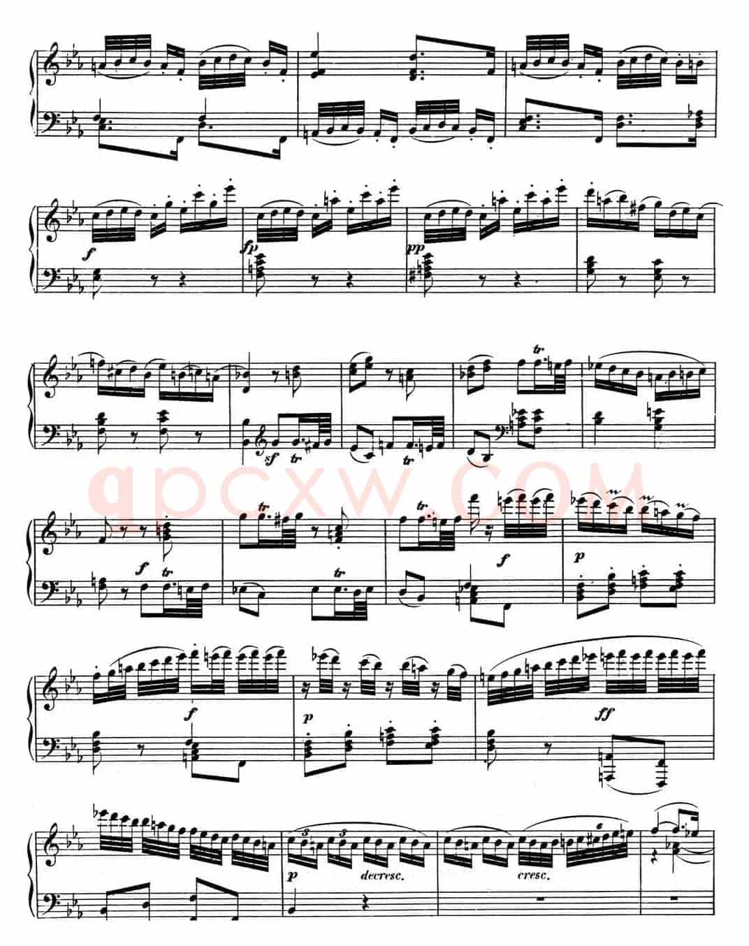 贝多芬钢琴奏鸣曲04 大调奏鸣曲 降E大调 Op.7 E-flat major