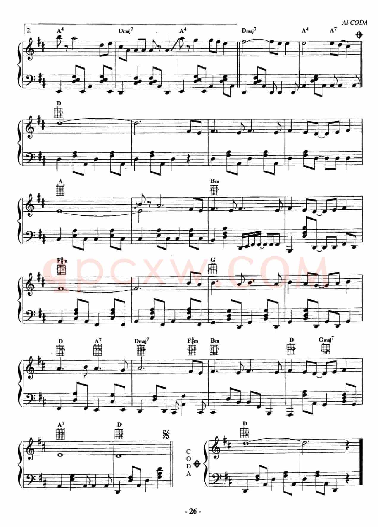 电影配乐大师莫瑞康最佳20首钢琴谱（Best of Ennio Morricone·7）