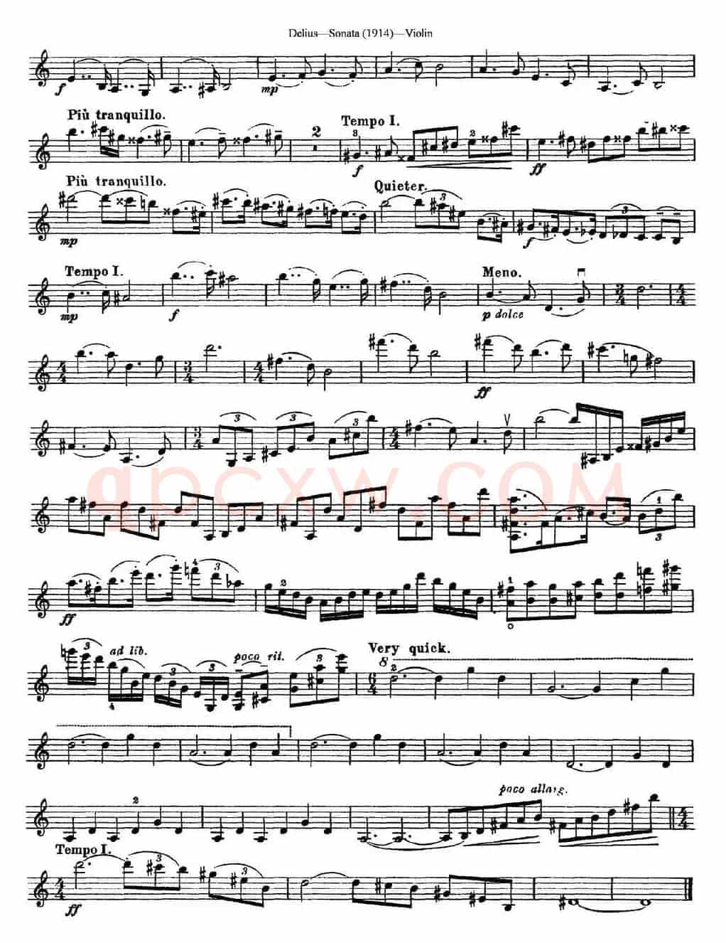 Delius Sonata