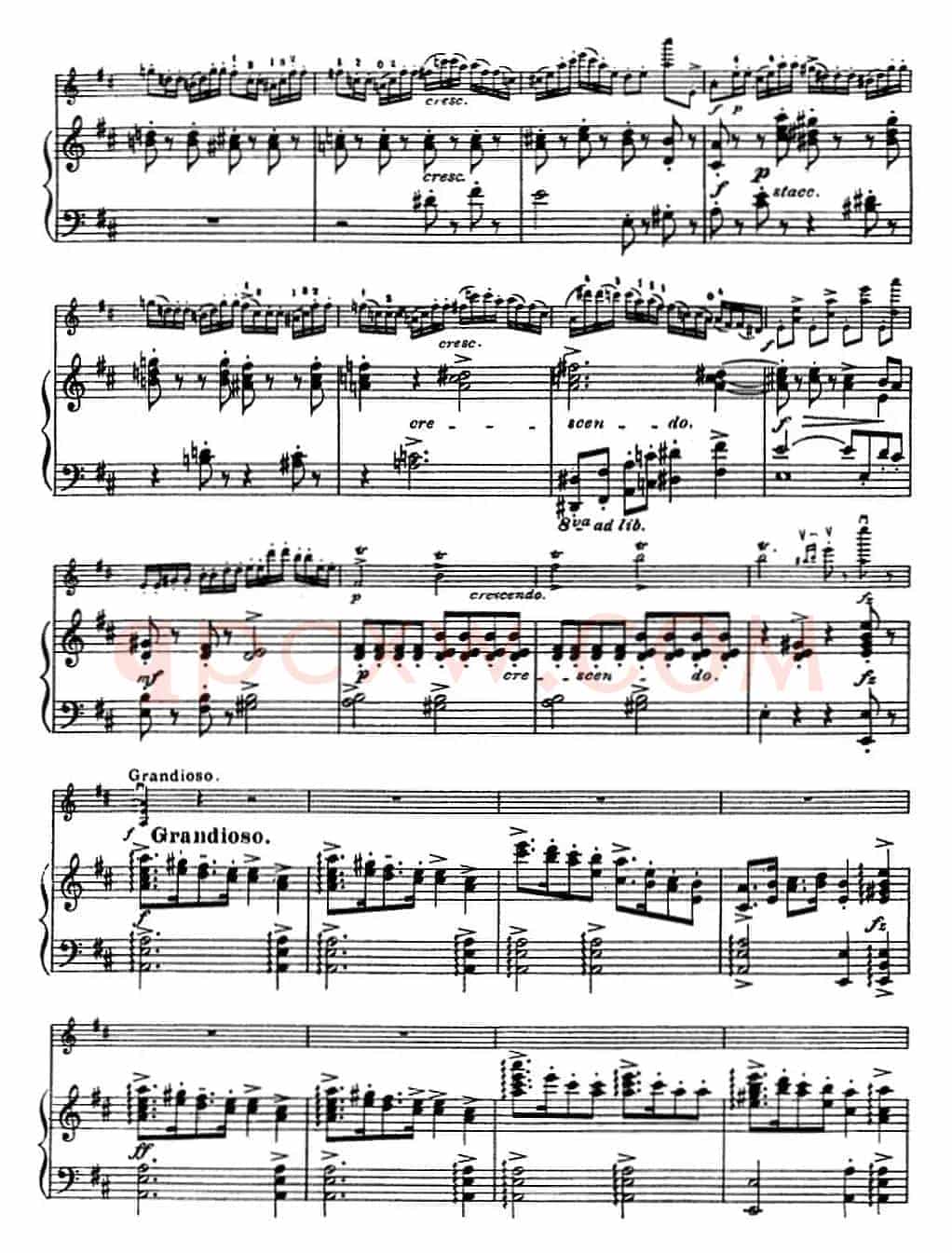塞茨初级小提琴协奏曲Op.15（D大调学生协奏曲）