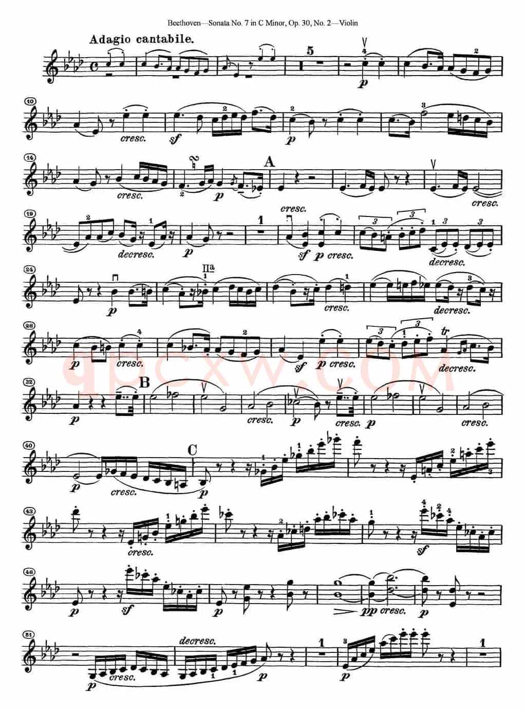 Violin Sonata No.7 in C Minor Op.30 No.2