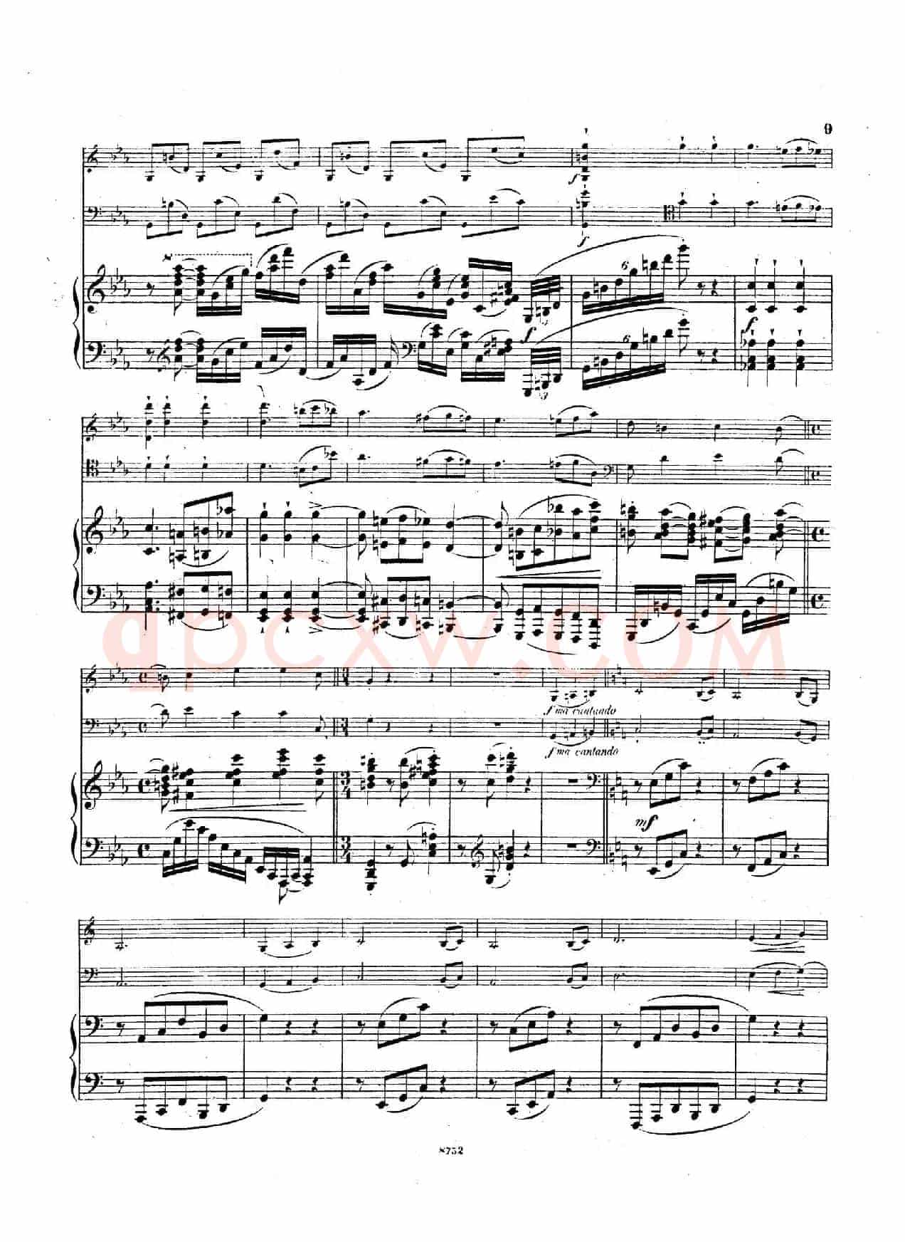 Piano Trio No.3 in c Minor Op.101(c小调第三钢琴三重奏)