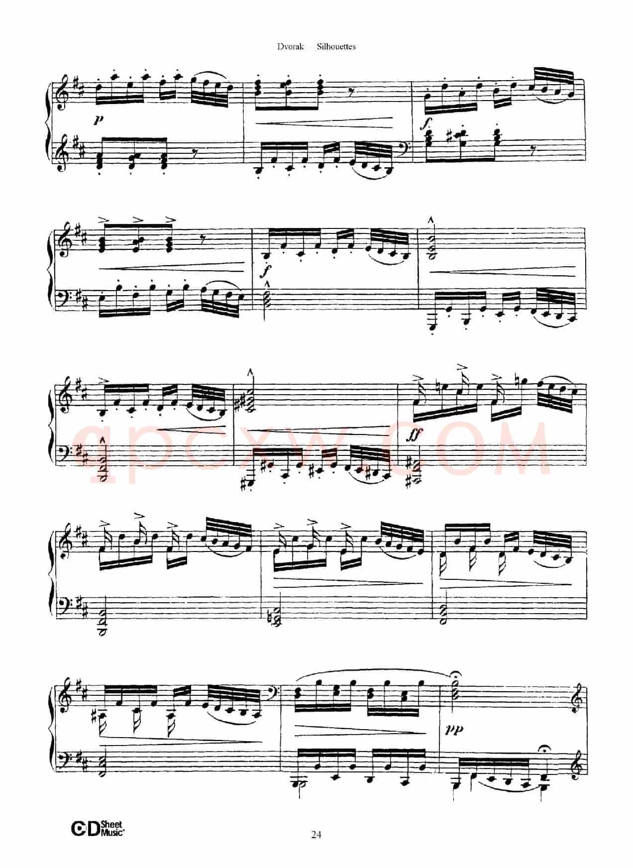 12 Silhouettes Op.8（12首剪影·8）