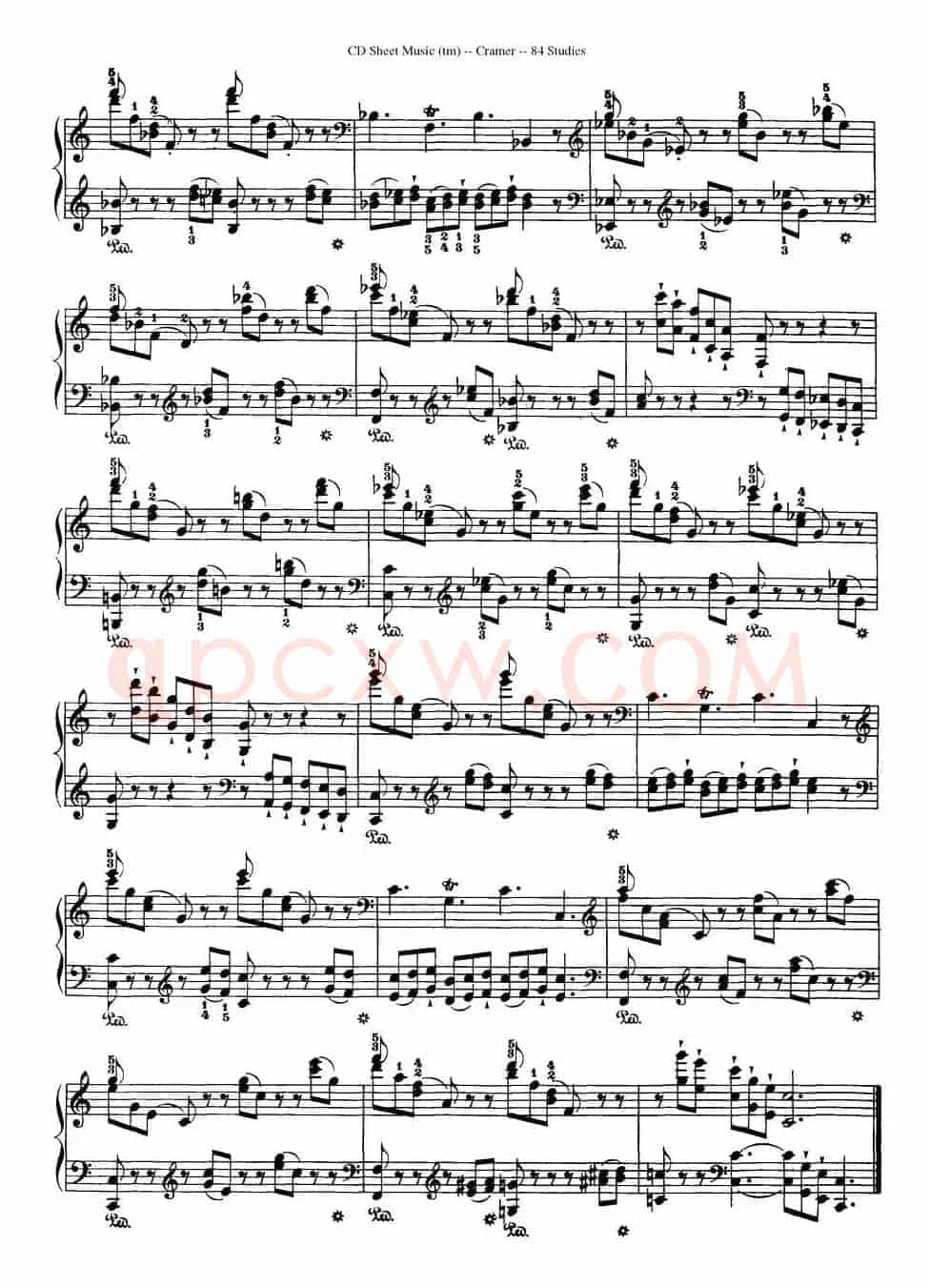 Cramer - 84 exercices（56—60）（克拉莫84首钢琴练习曲）