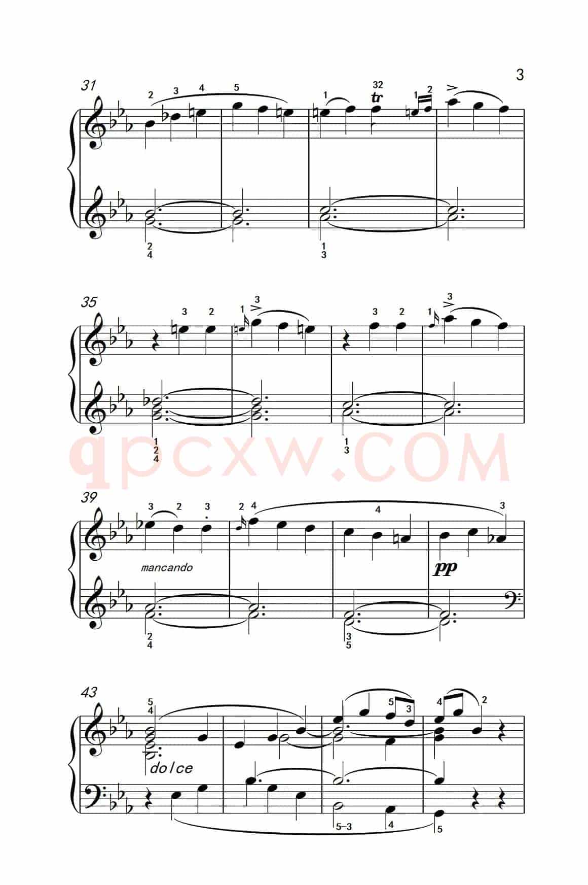 奏鸣曲 Opus 7 第三乐章（贝多芬奏鸣曲集 2）