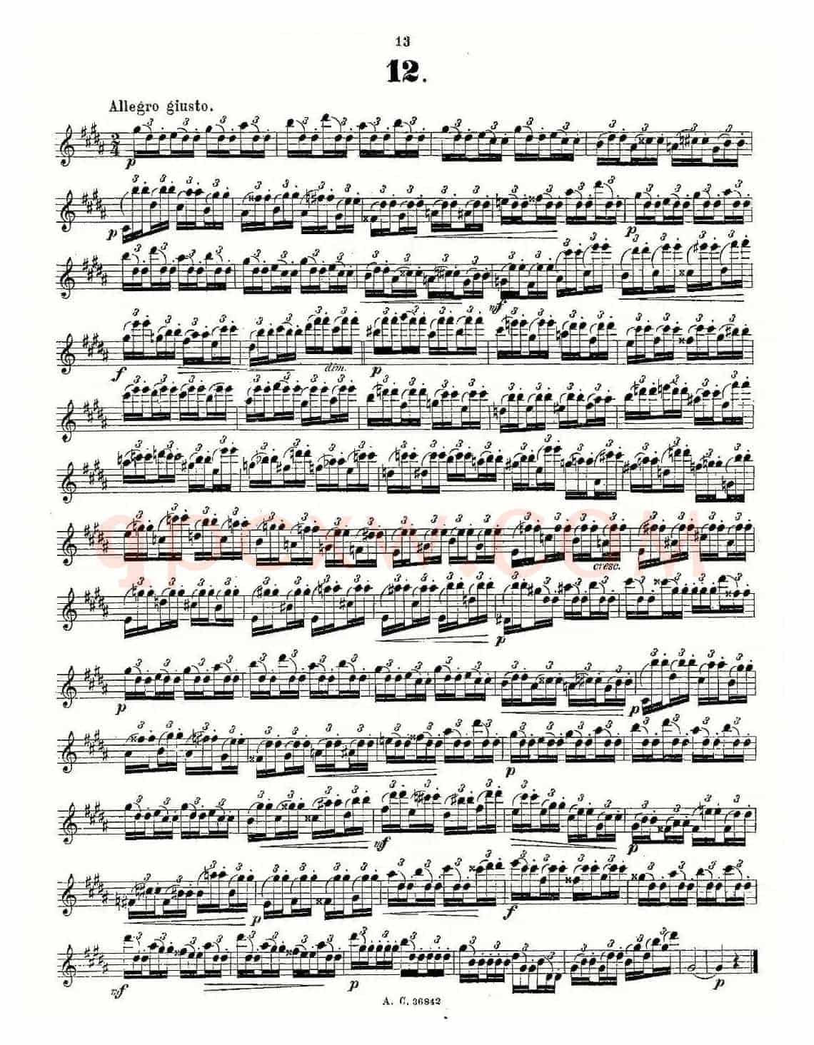 24首长笛练习曲 Op.21 之1—12