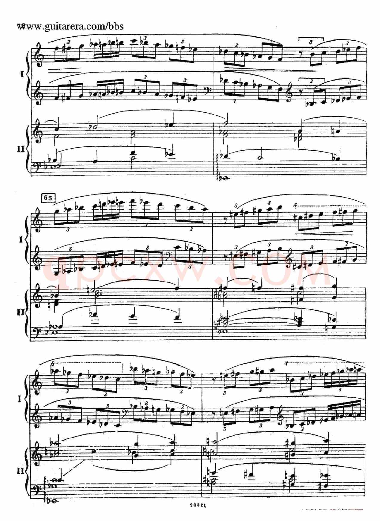 Rhapsody On A Theme Of Paganini Op.43(帕格尼尼主题狂想曲·双钢琴)(P61——87)