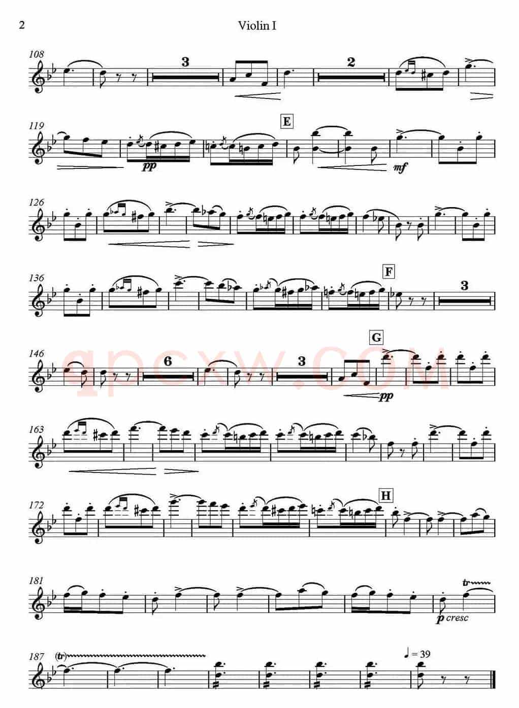 Brindisi(Traviata) 饮酒歌（管弦乐）（小提琴分谱）