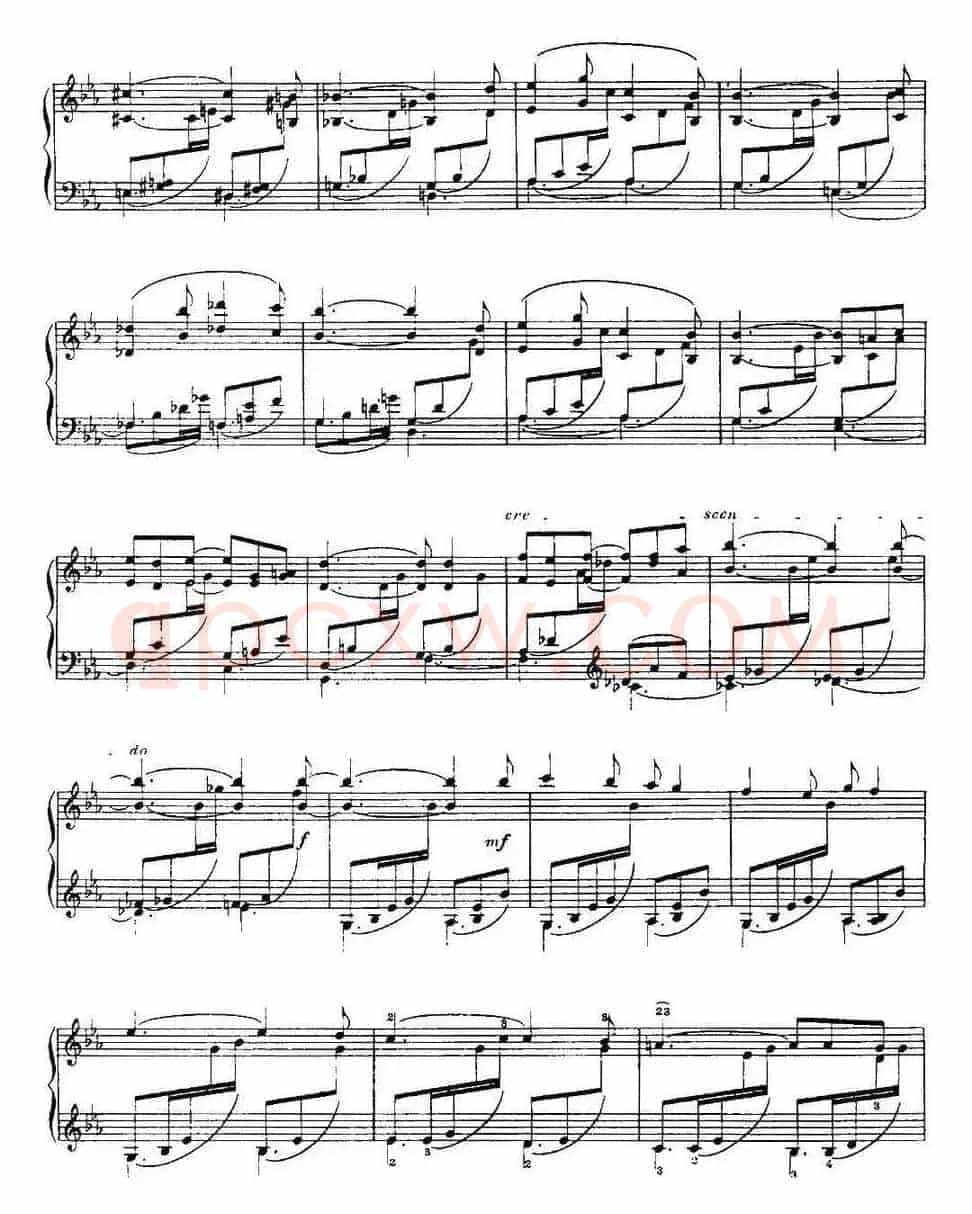 福雷13首船歌：Barcarolle No·12 in E-flat Op·106 bis