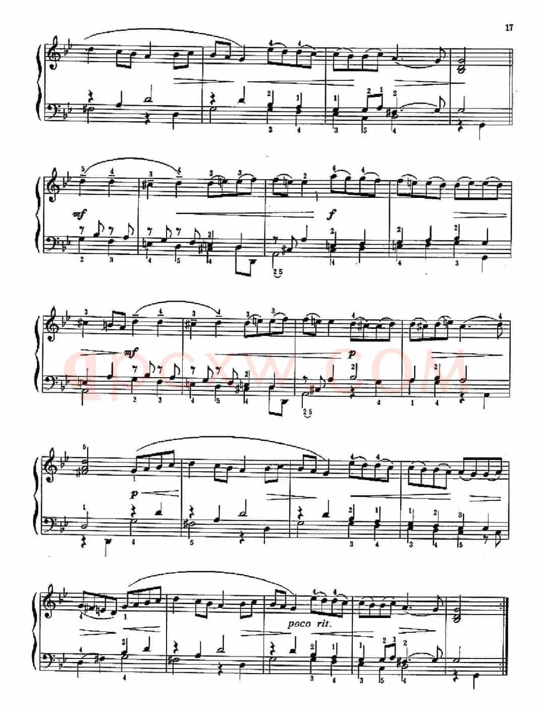 加伏特舞曲（练习分句、渐强渐弱及歌唱般的弹奏）