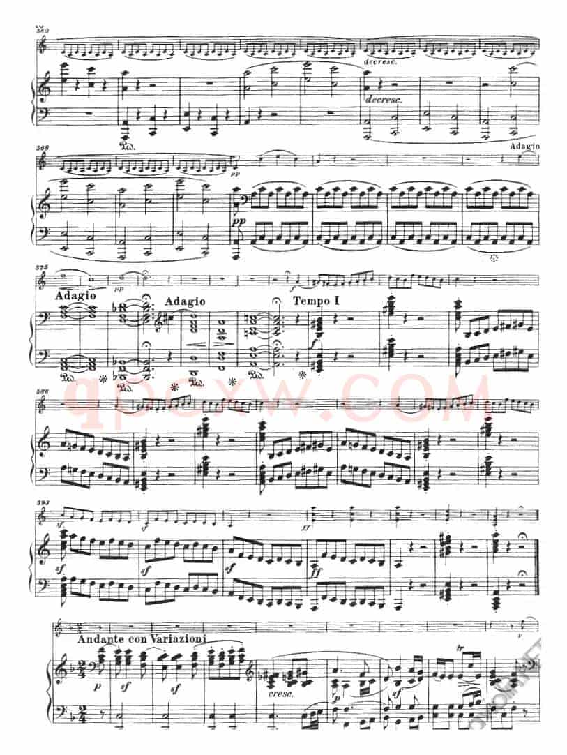 献给好友鲁道尔夫·克鲁采：奏鸣曲（A大调、小提琴+钢琴伴奏）