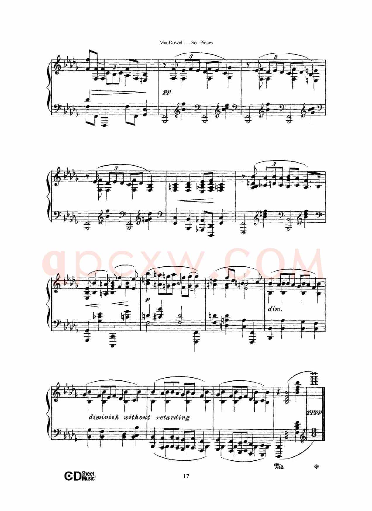 海景 Sea Pieces Op.55(No.6)