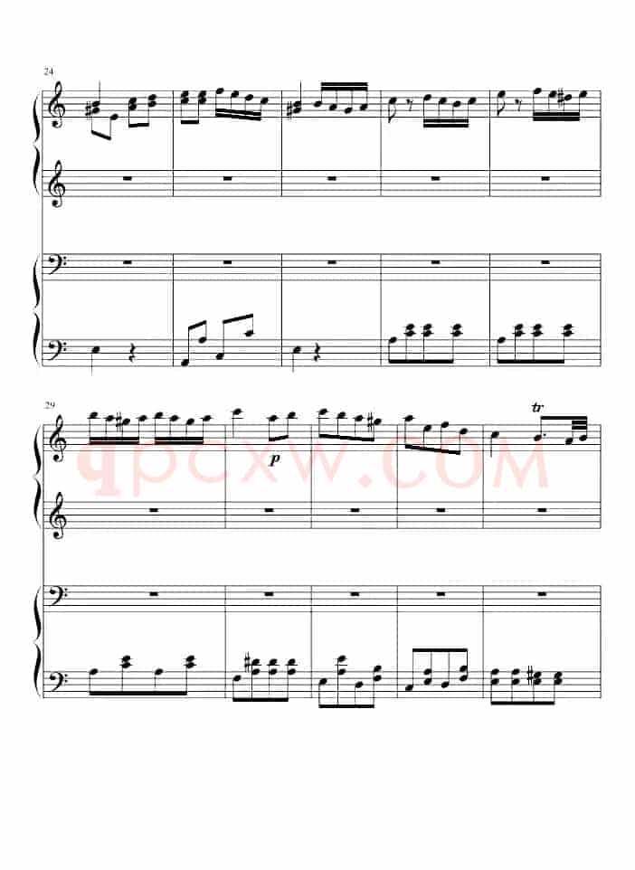 土耳其进行曲（四手联弹、周杰伦李云迪演奏版）
