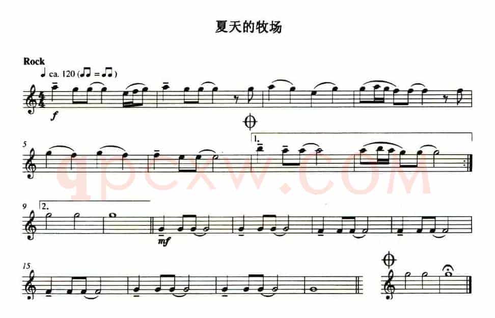 夏天的牧场
