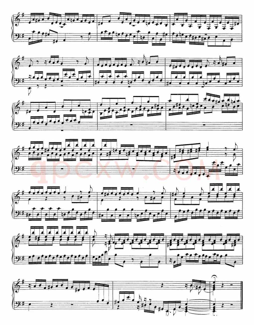 Toccata BWV 914（7首托卡塔·No.5 e小调）