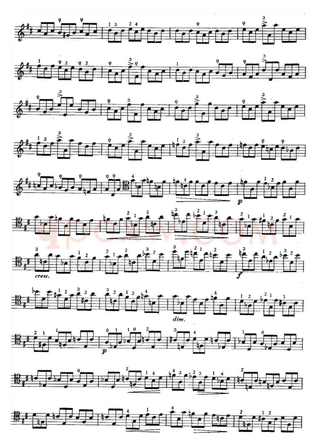 柔板快板练习曲（大提琴）