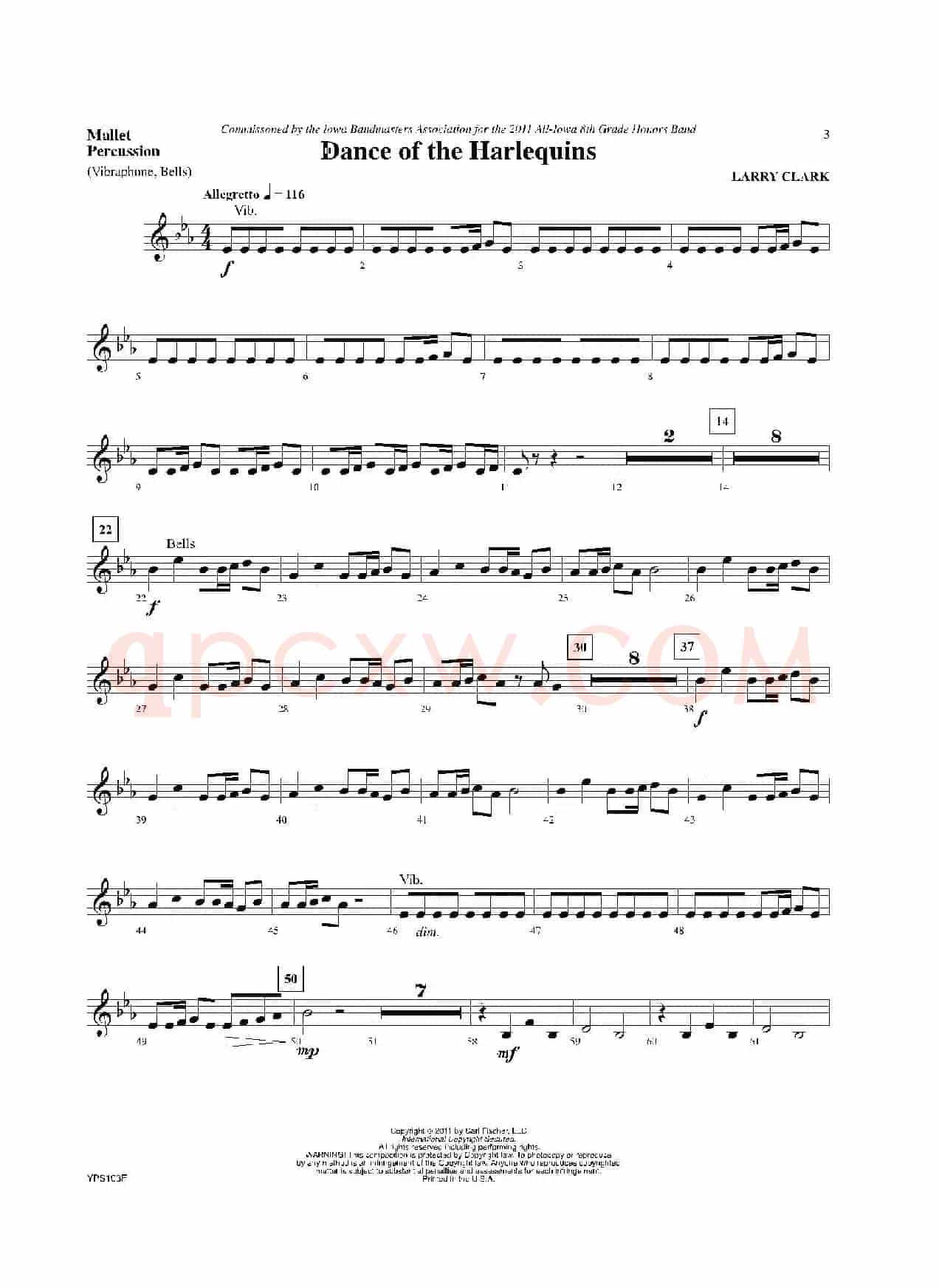 Dance of Harlequins(打击乐组Mlts分谱)