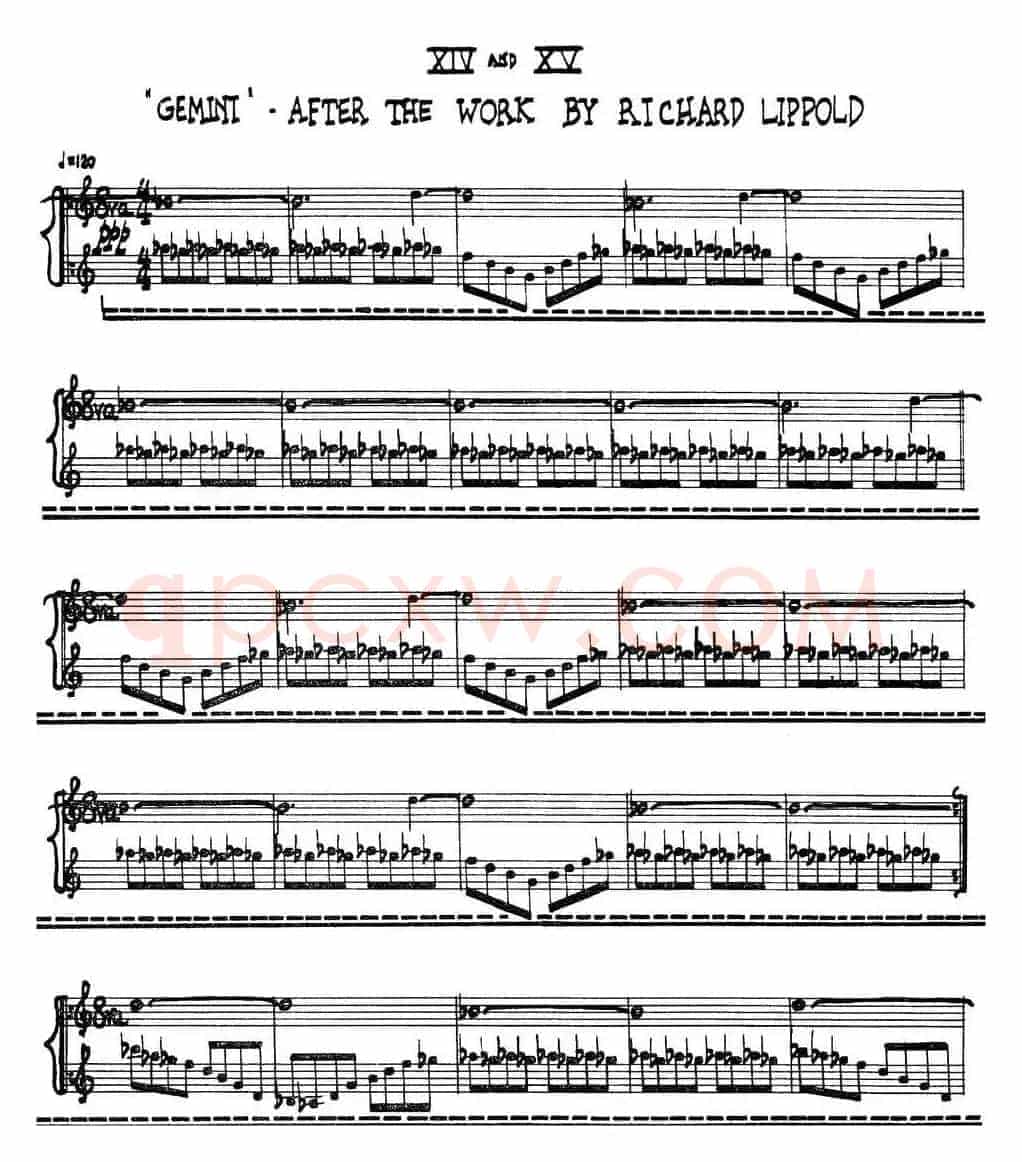 为加料钢琴而作的奏鸣曲与间奏曲（14、15）
