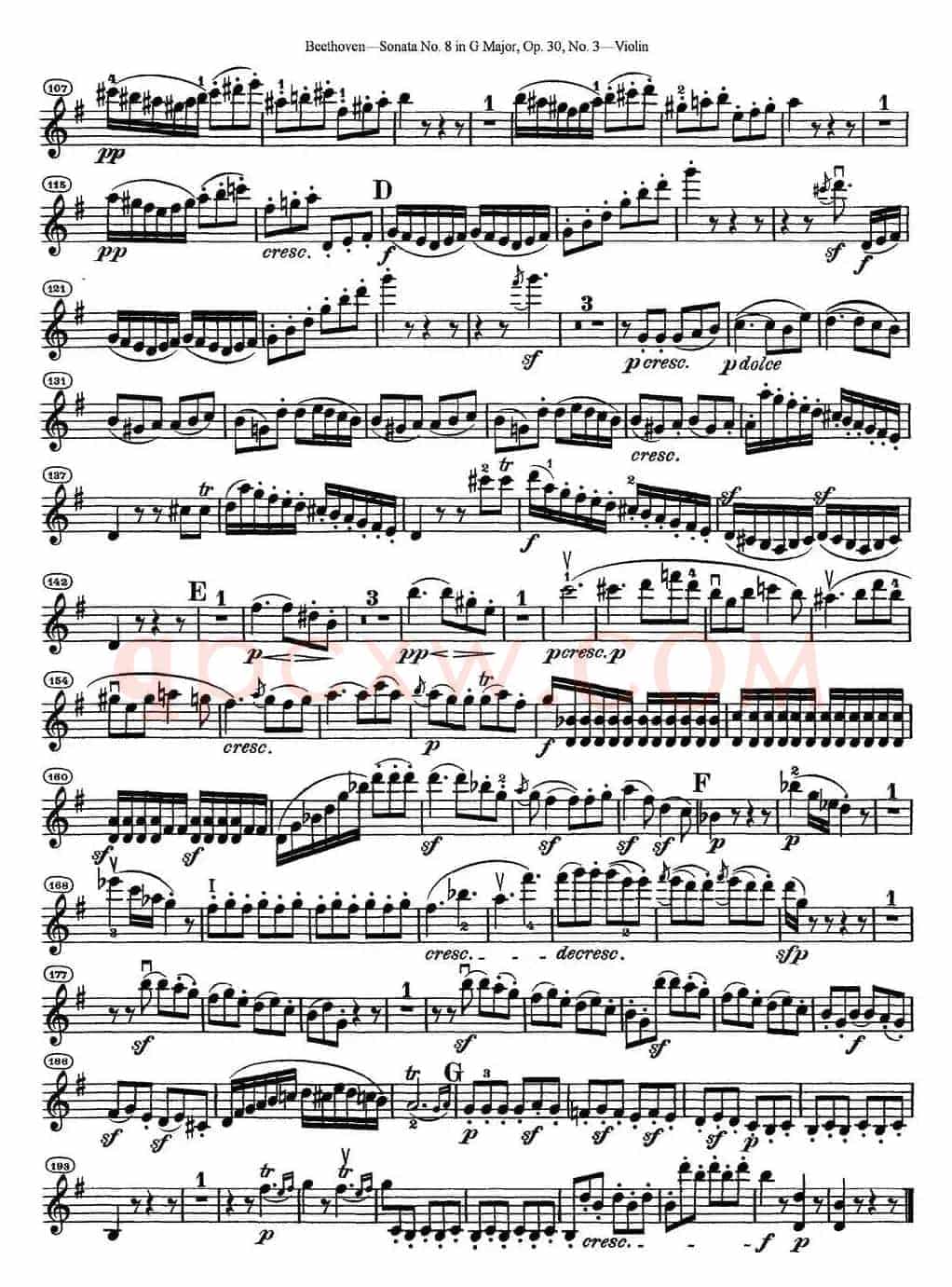 Violin Sonata No.8 in G Major Op.30 No.3
