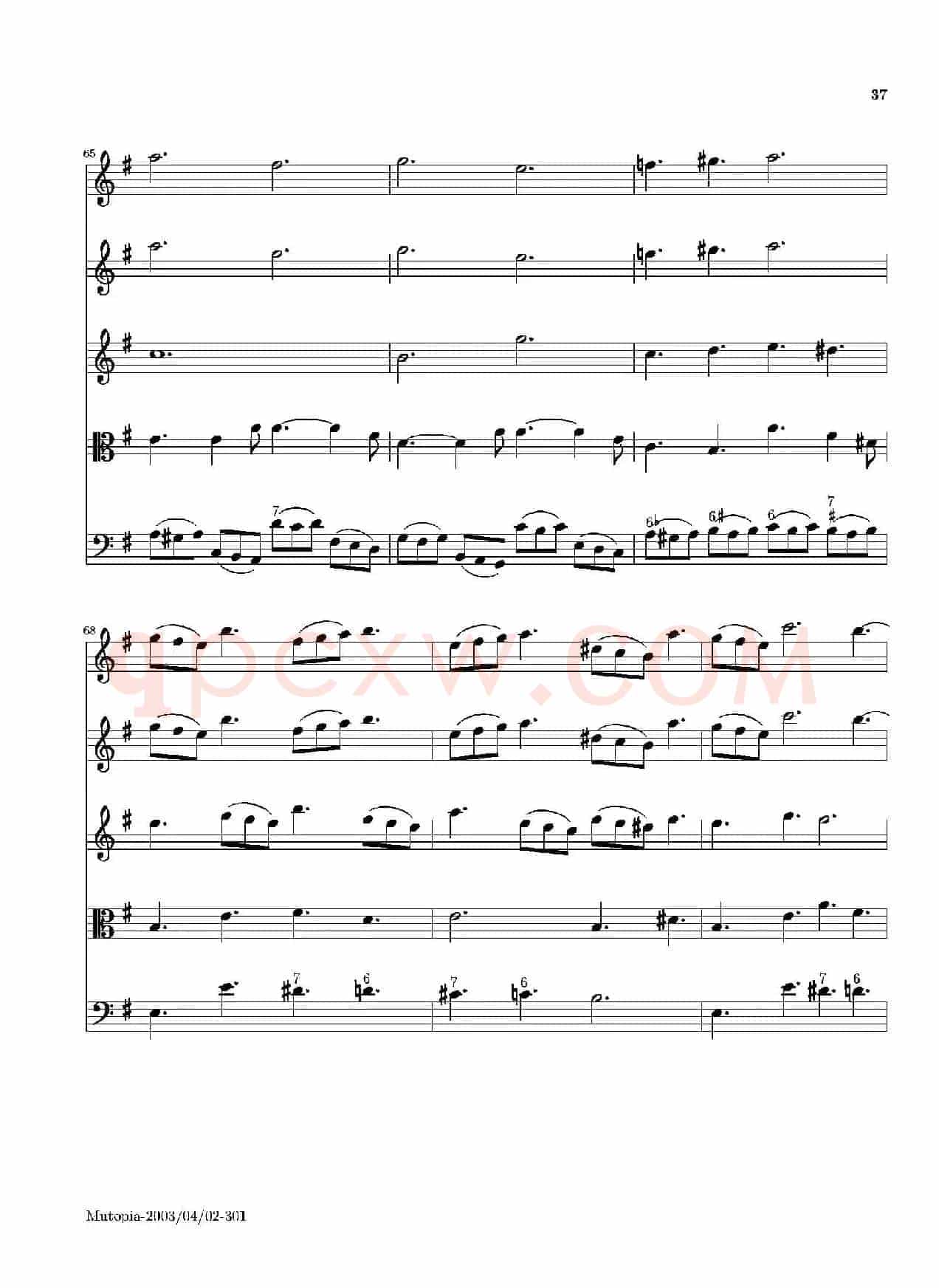 La Primavera·Spring（四季·春）（弦乐协奏曲总谱）