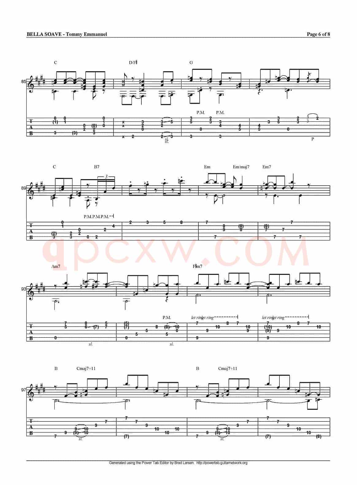 tommy emmanuel：bella soave
