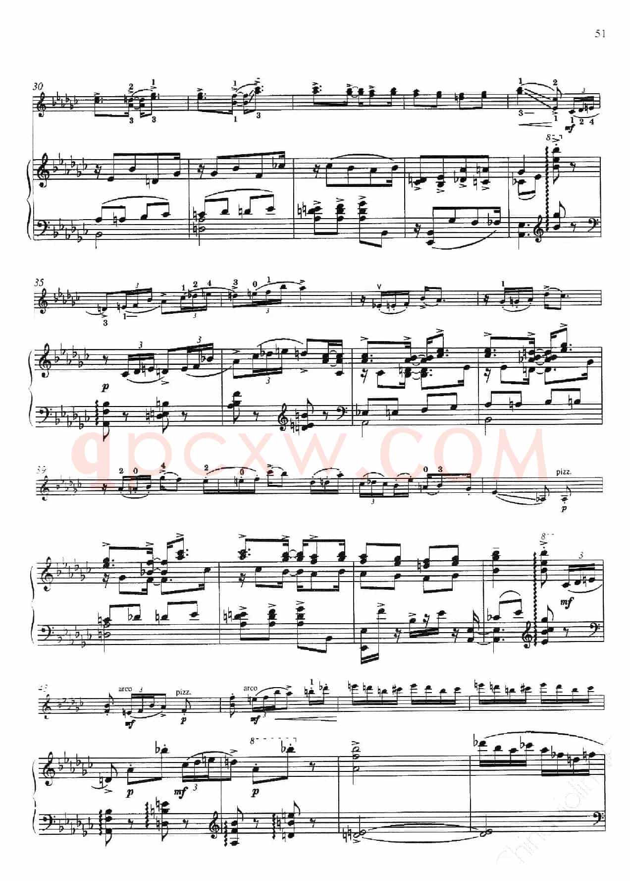 Three Preludes for Piano·Ⅲ(为钢琴而作的三首前奏曲·Ⅲ)(小提琴+钢琴伴奏)